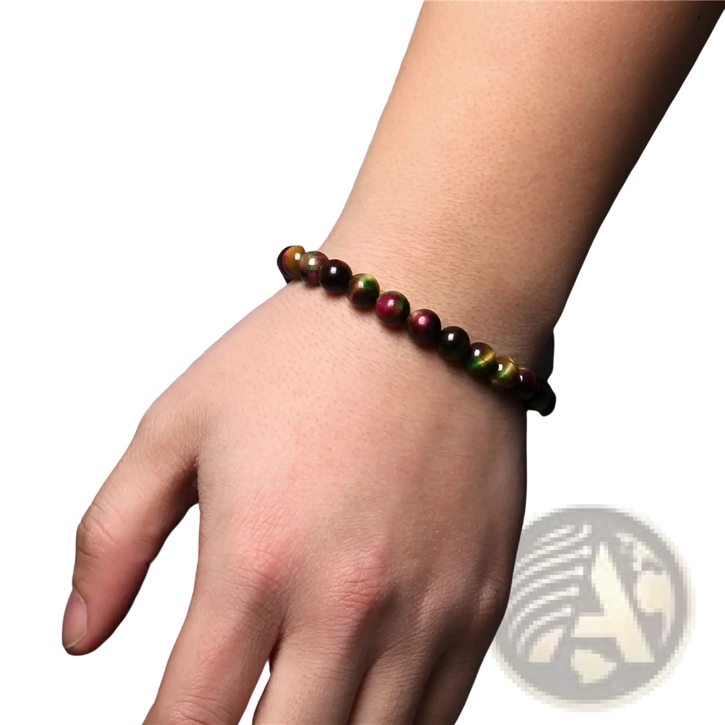 Men's 8mm Natural Tiger Eye and Gemstone Bead Bracelets
