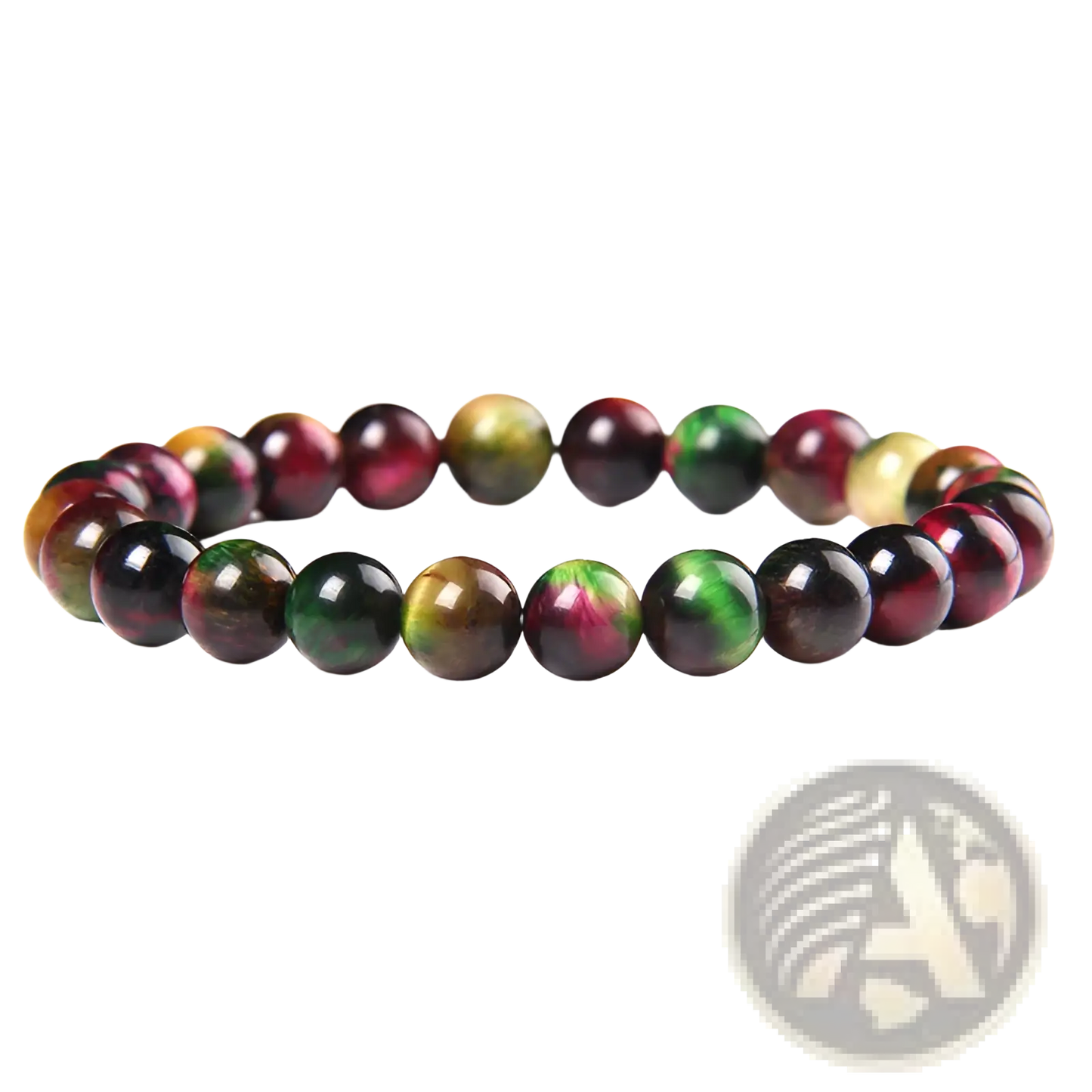 Men's 8mm Natural Tiger Eye and Gemstone Bead Bracelets