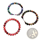 Men's 8mm Natural Tiger Eye and Gemstone Bead Bracelets