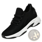 Men's Air Cushion Running Shoes Black Mesh Sneakers