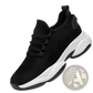 Men's Air Cushion Running Shoes Black Mesh Sneakers