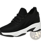 Men's Air Cushion Running Shoes Black Mesh Sneakers