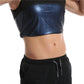 Unisex Metallic Sauna Sweat Vest and Waist Slimmer