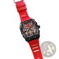 Men's Barrel Skeleton Automatic Mechanical Sport Watch