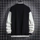 Men's Urban Letter Print Streetwear Varsity Jacket