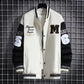 Men's Urban Letter Print Streetwear Varsity Jacket