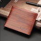 Fuerdanni Men's Perforated Leather Bifold Card Wallet