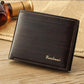 Fuerdanni Men's Perforated Leather Bifold Card Wallet