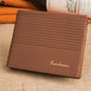 Fuerdanni Men's Perforated Leather Bifold Card Wallet