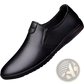 Men's Black Korean Style Breathable Leather Hiking Shoes