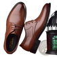 Men's Black Pointed Toe Leather Oxford Dress Shoes