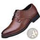 Men's Black Pointed Toe Leather Oxford Dress Shoes