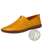 Men's Breathable Leather Driving Loafers in Large Sizes