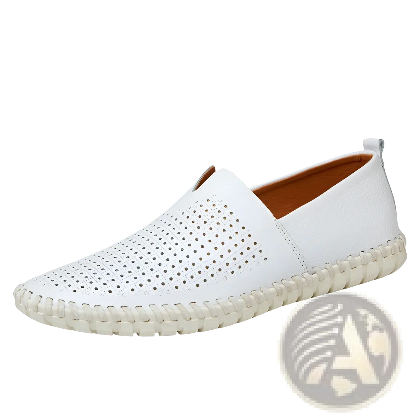 Men's Breathable Leather Driving Loafers in Large Sizes