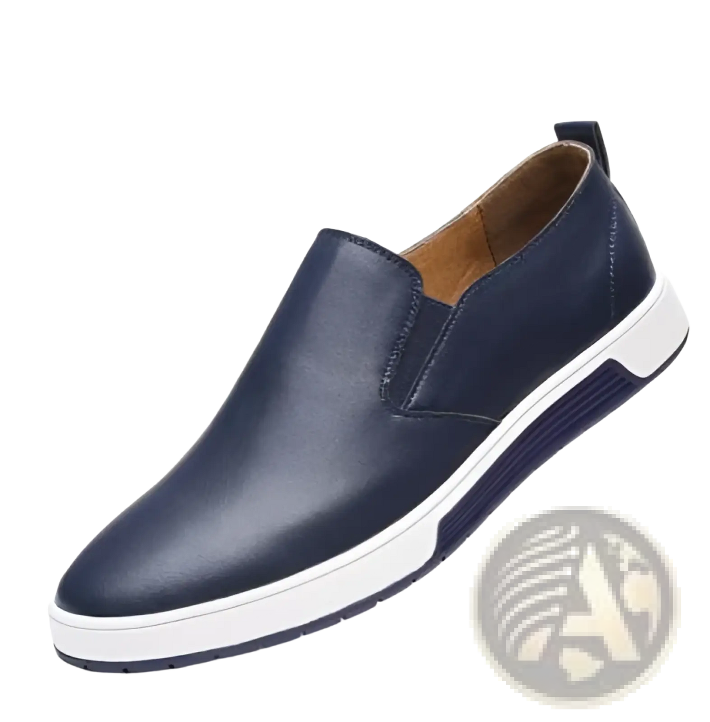 Men's Breathable Leather Sneakers Non-slip Shoes