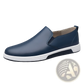 Men's Breathable Leather Sneakers Non-slip Shoes