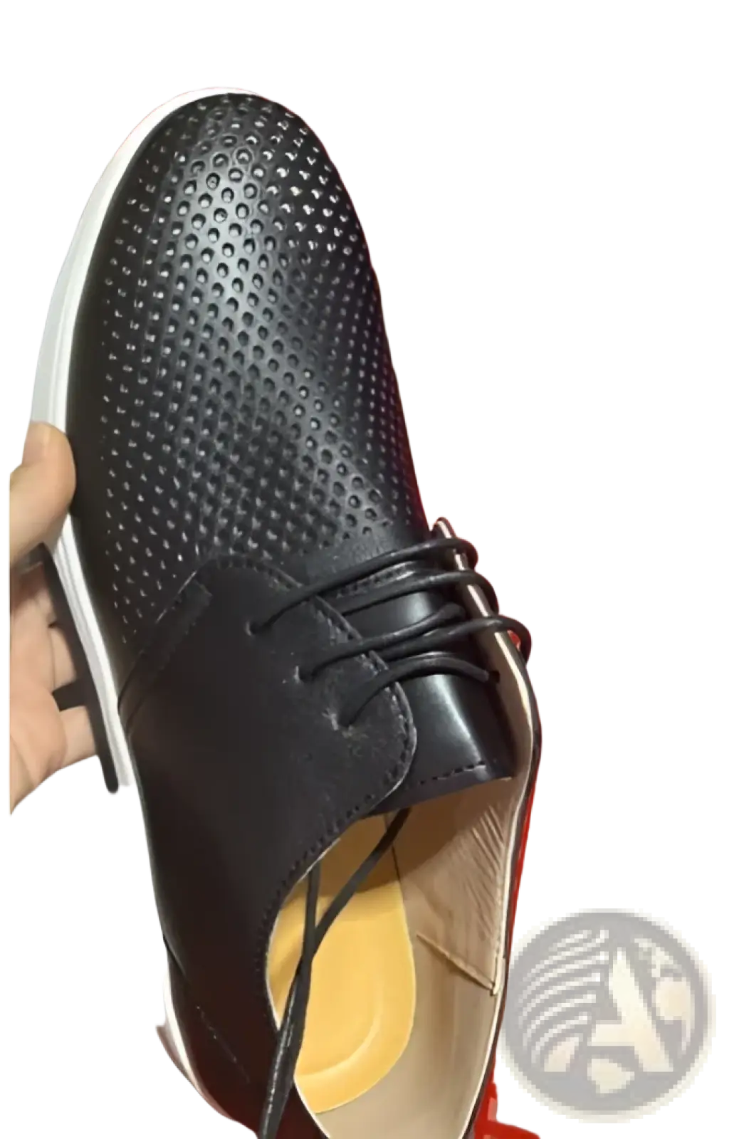Men's Breathable Leather Sneakers Non-slip Shoes