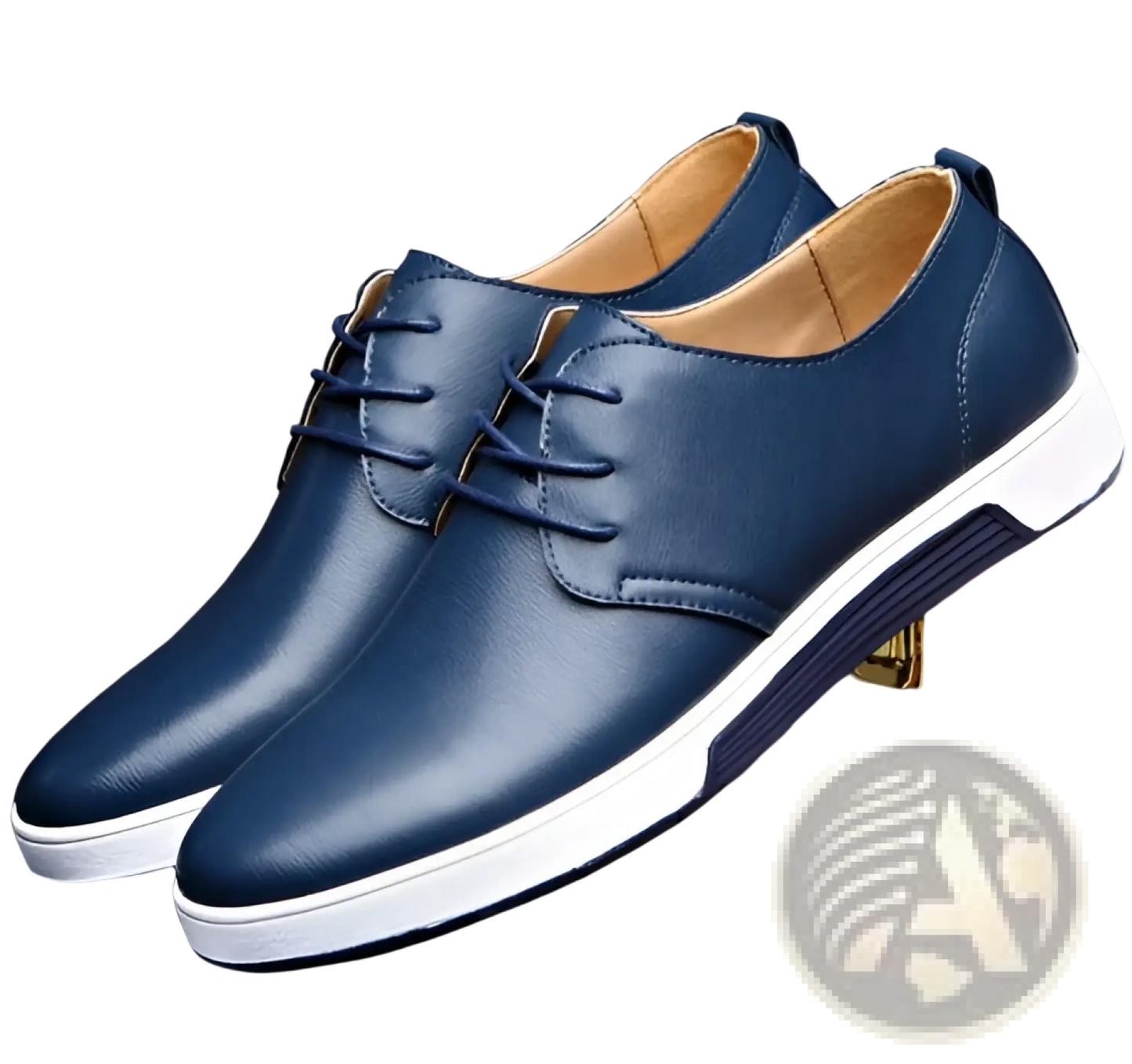 Men's Breathable Leather Sneakers Non-slip Shoes