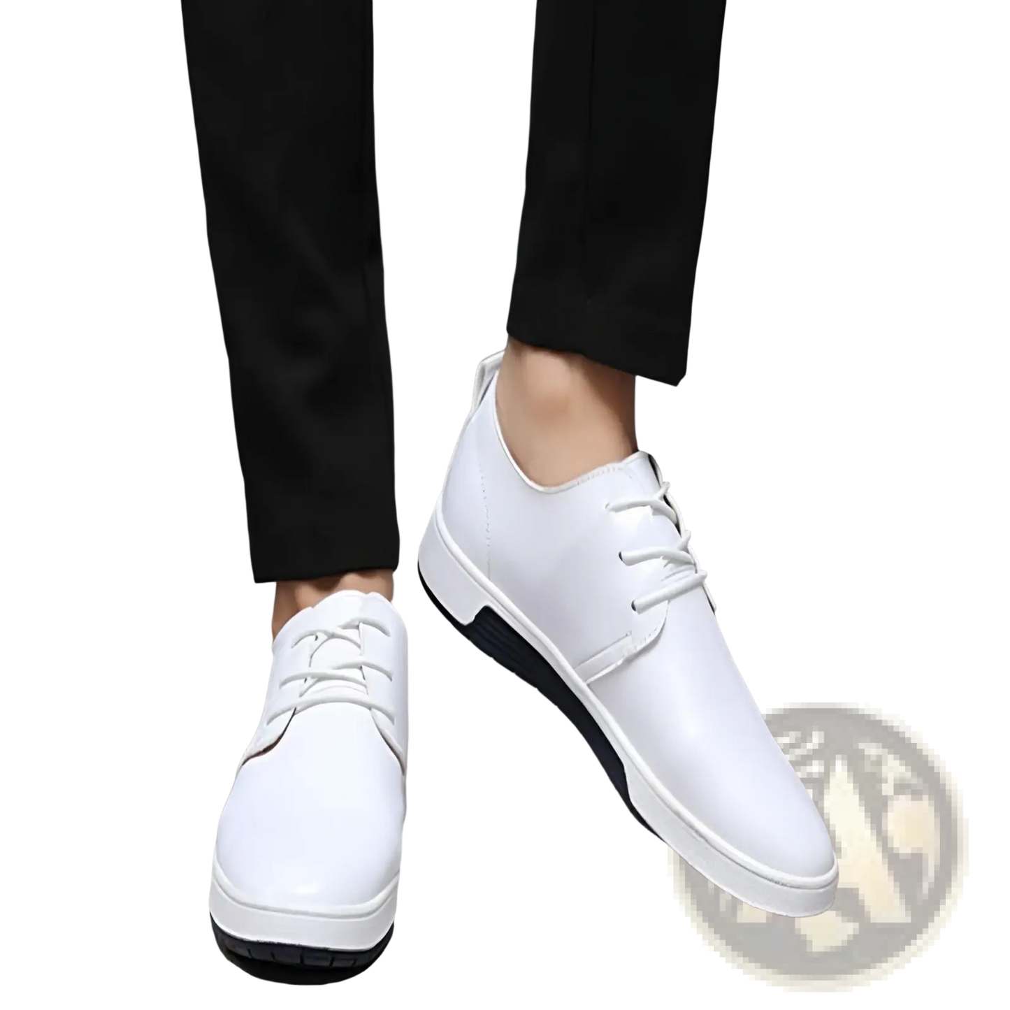 Men's Breathable Leather Sneakers Non-slip Shoes
