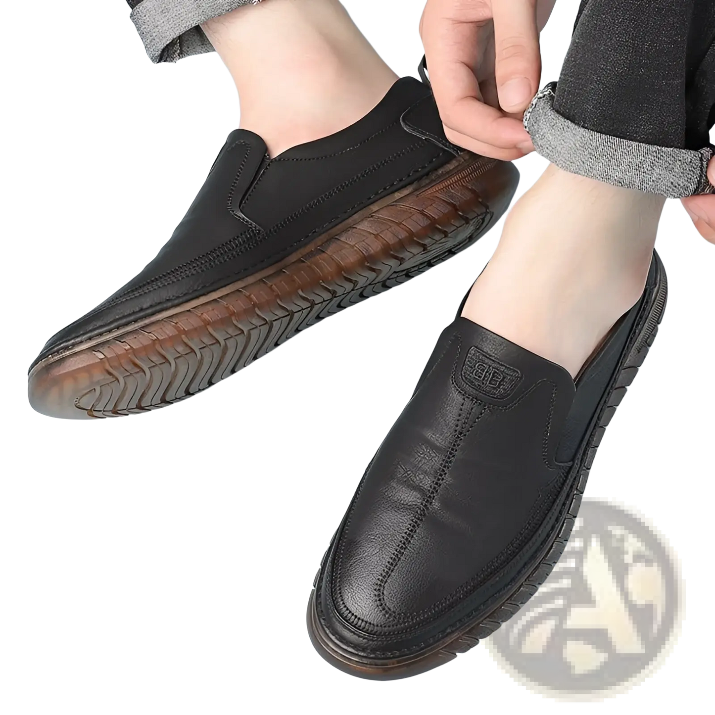Men's Breathable Non Slip Pu Leather Loafers