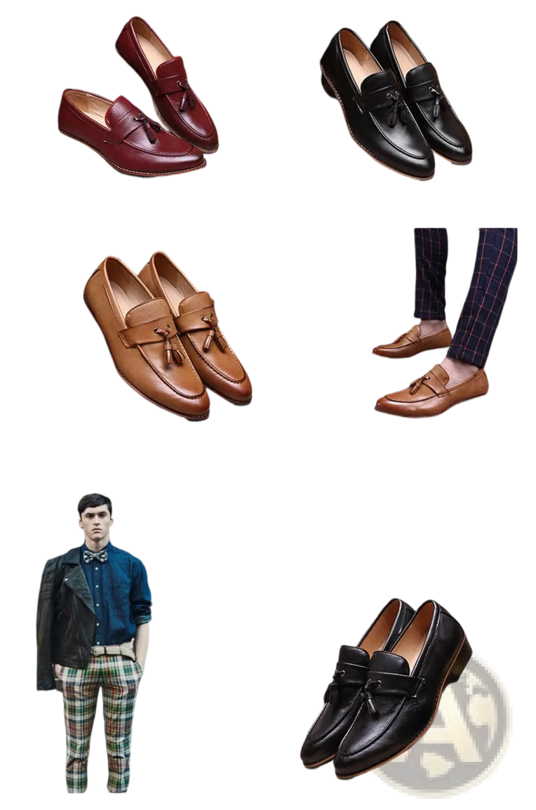 Men's British Retro Tassel Leather Loafers