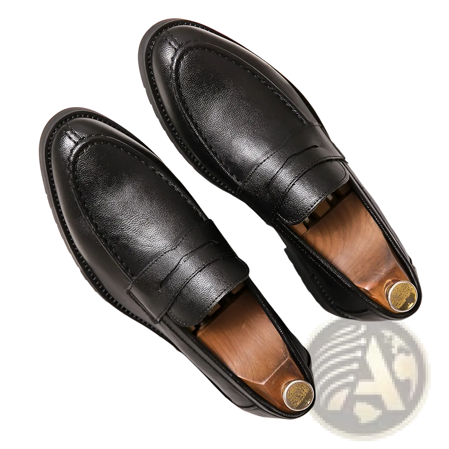 Men's British Style Microfiber Suede and Leather Loafers