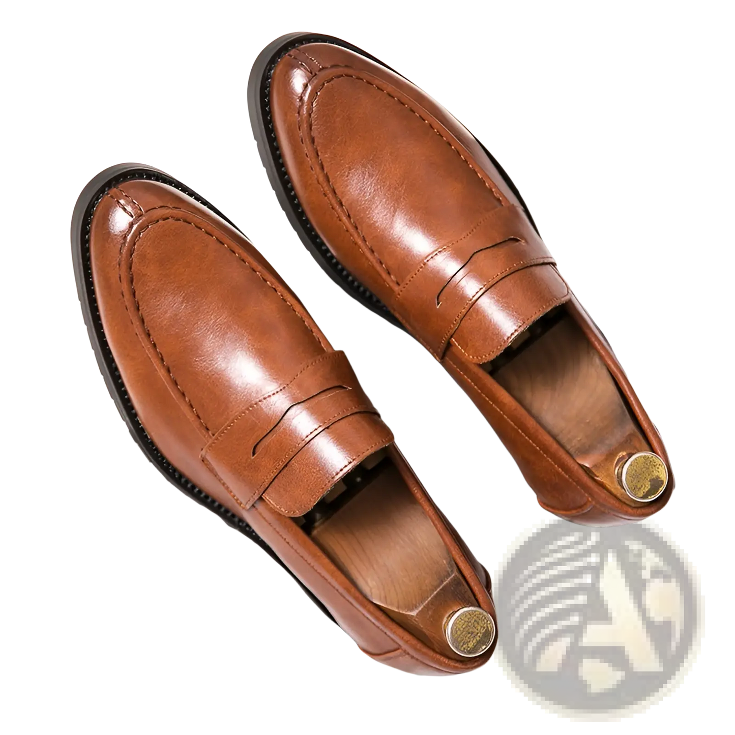 Men's British Style Microfiber Suede and Leather Loafers