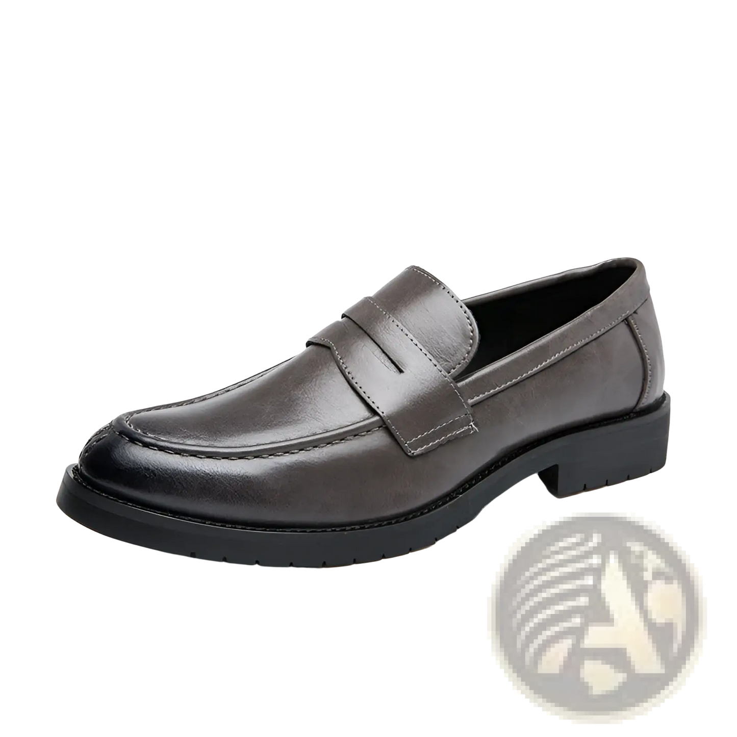 Men's British Style Microfiber Suede and Leather Loafers