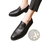 Men's British Style Microfiber Suede and Leather Loafers