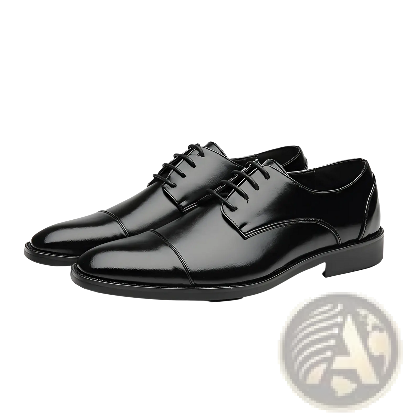 Men's British Style Pointed Toe Faux Leather Business Shoes