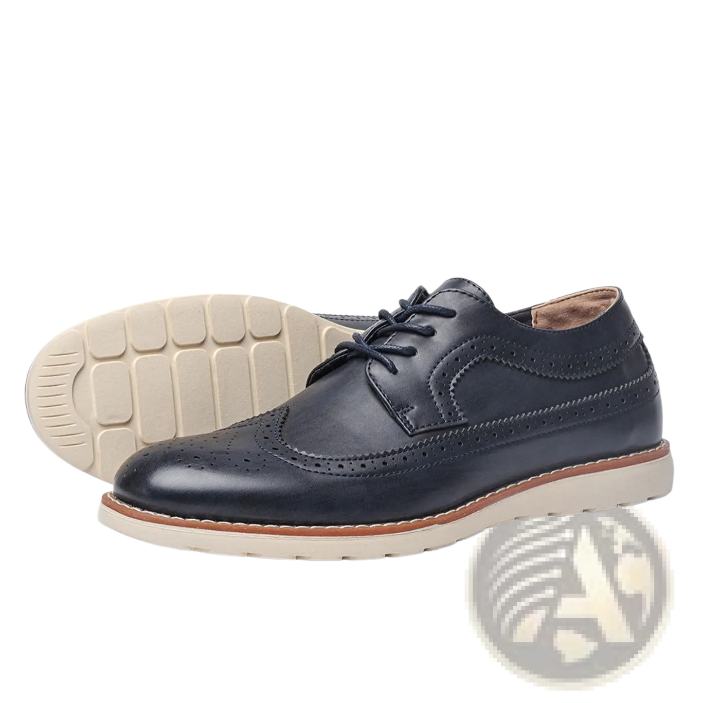 Men's Brogue Casual Leather Sneakers Lightweight