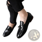 Men's Brown Leather Tassel Loafers Polished Shoes