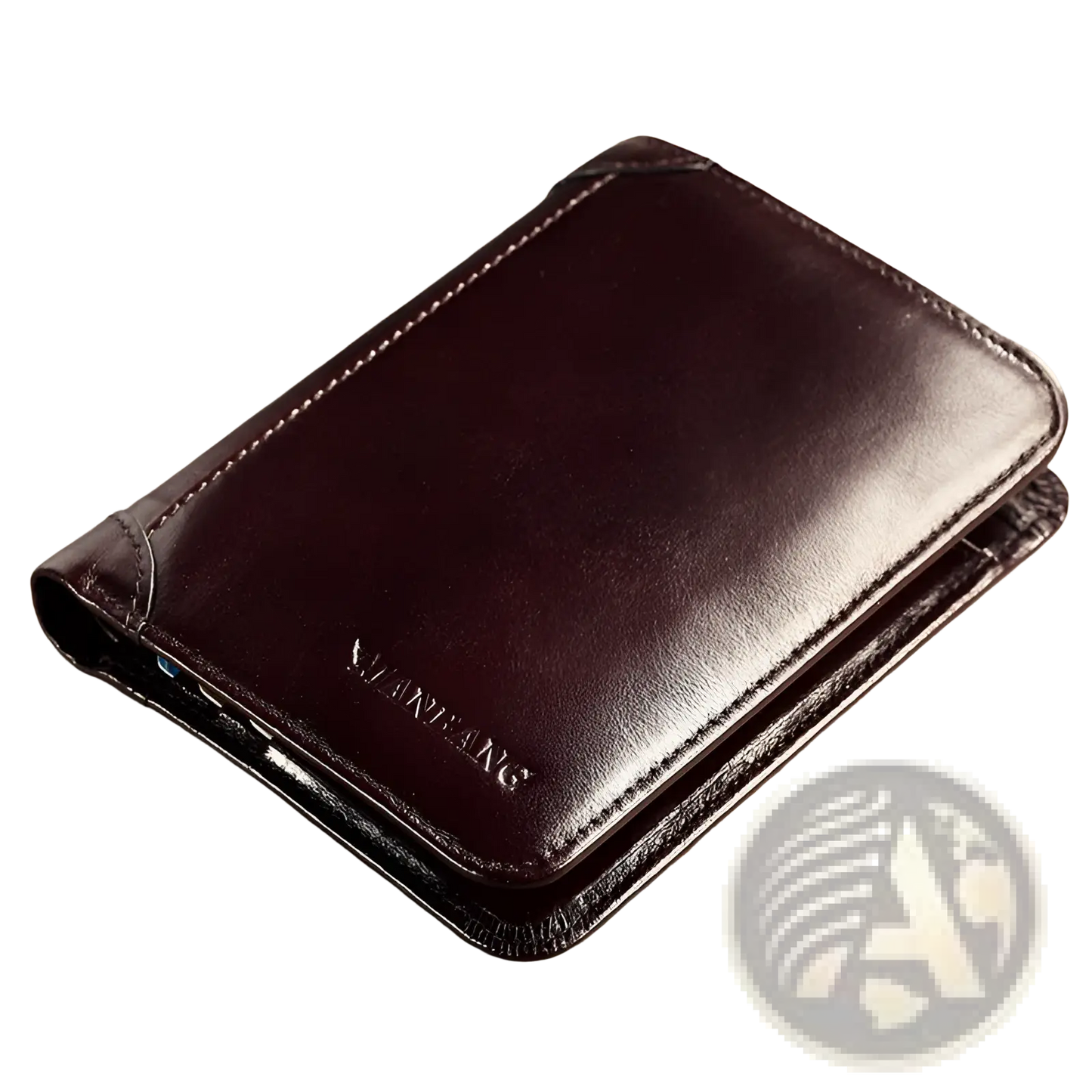 Men's Brown Leather Wallet with Card Slots