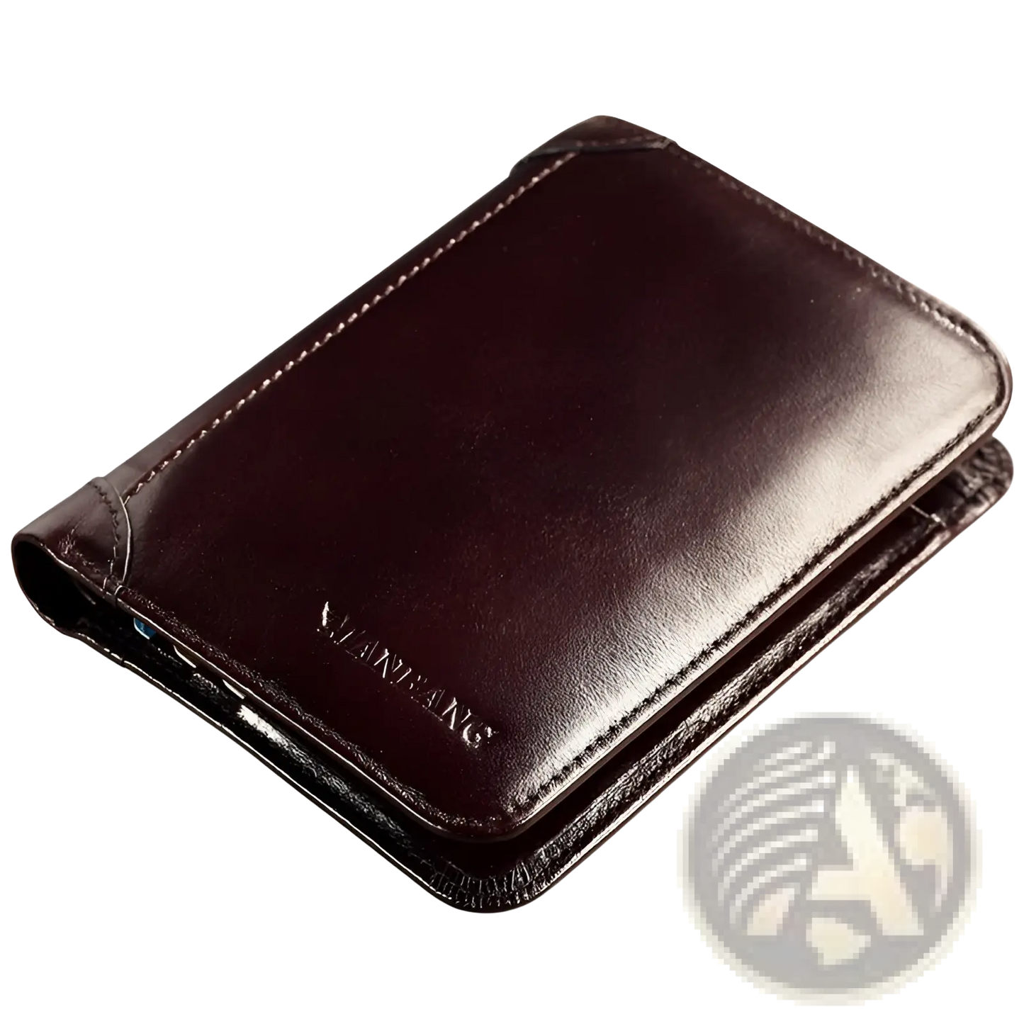 Men's Brown Leather Wallet with Card Slots