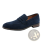 Men's Brown Suede Penny Loafer Casual Leather Shoes