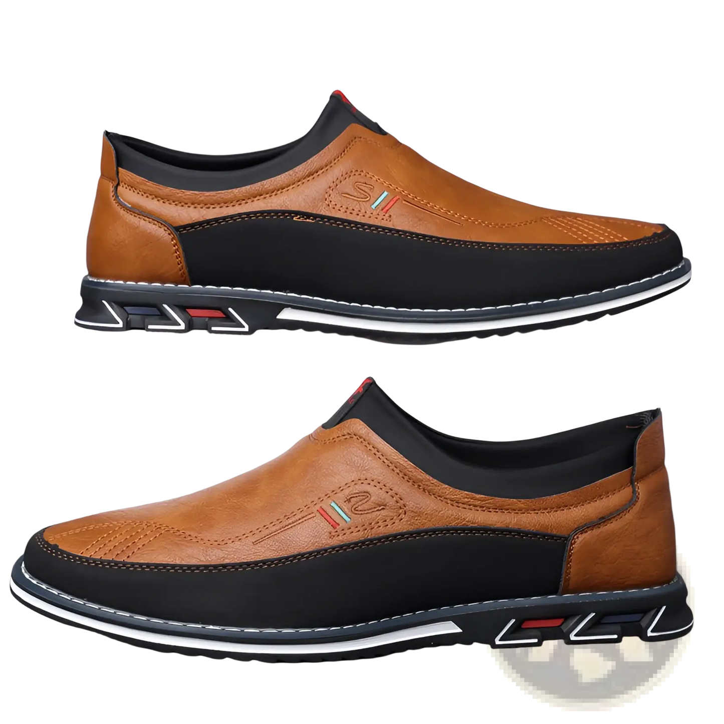 Men's Business Casual Leather Slip-on Loafers