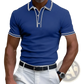 Men's Business Casual Modal Polo Shirt with Contrast Trim