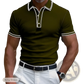Men's Business Casual Modal Polo Shirt with Contrast Trim