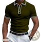 Men's Business Casual Modal Polo Shirt with Contrast Trim