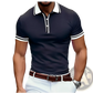 Men's Business Casual Modal Polo Shirt with Contrast Trim