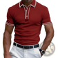 Men's Business Casual Modal Polo Shirt with Contrast Trim