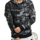 Men's Camouflage Slim Fit Hooded Sweater with Sleeve Pocket