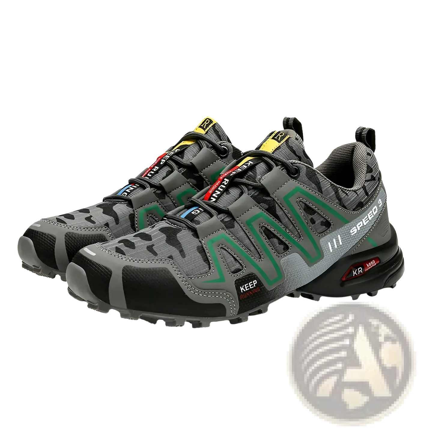 Men's Camouflage Waterproof Trail Running and Hiking Shoes