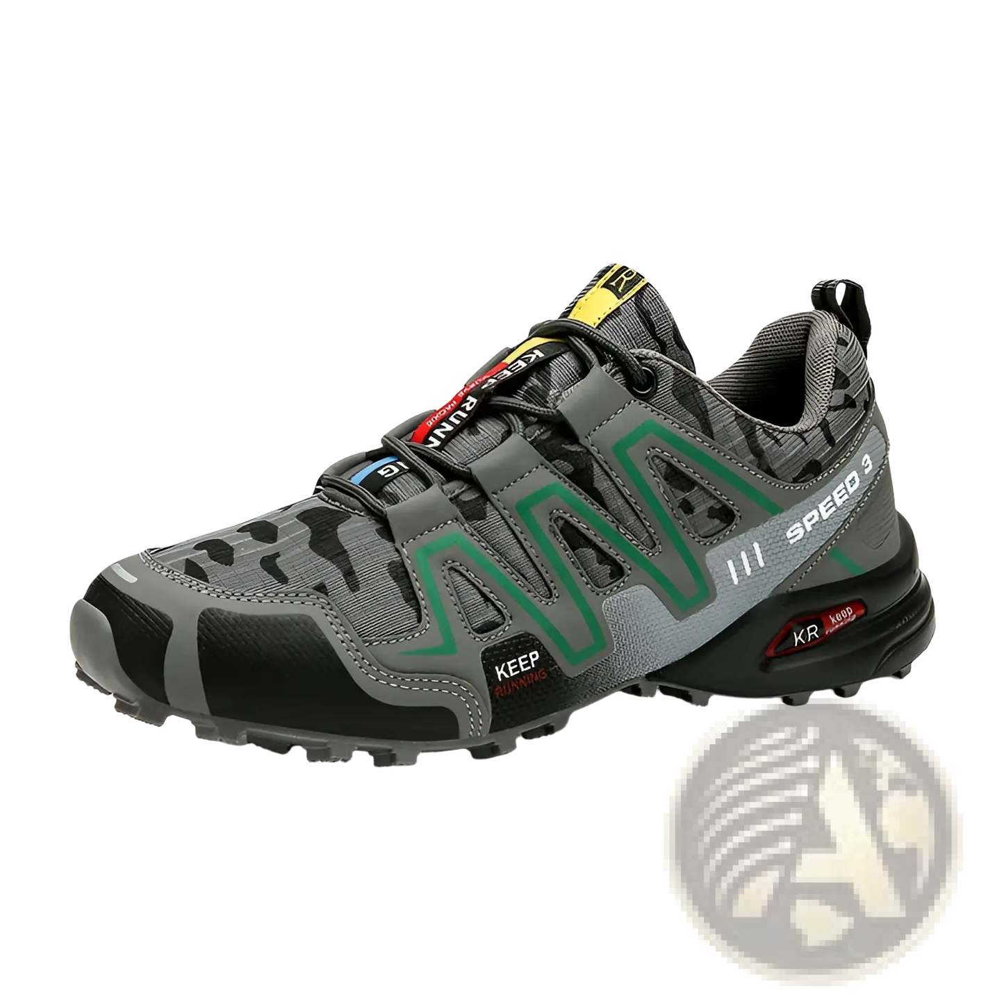 Men's Camouflage Waterproof Trail Running and Hiking Shoes
