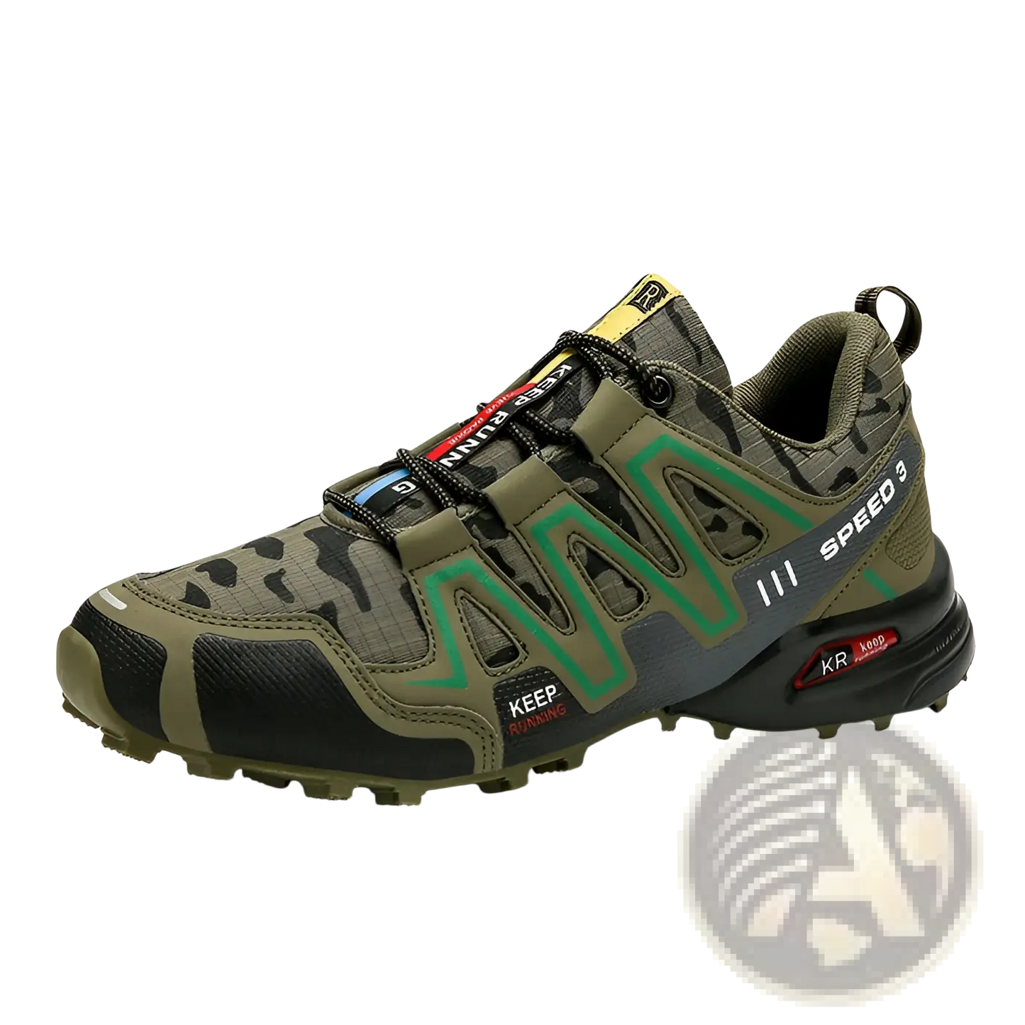 Men's Camouflage Waterproof Trail Running and Hiking Shoes