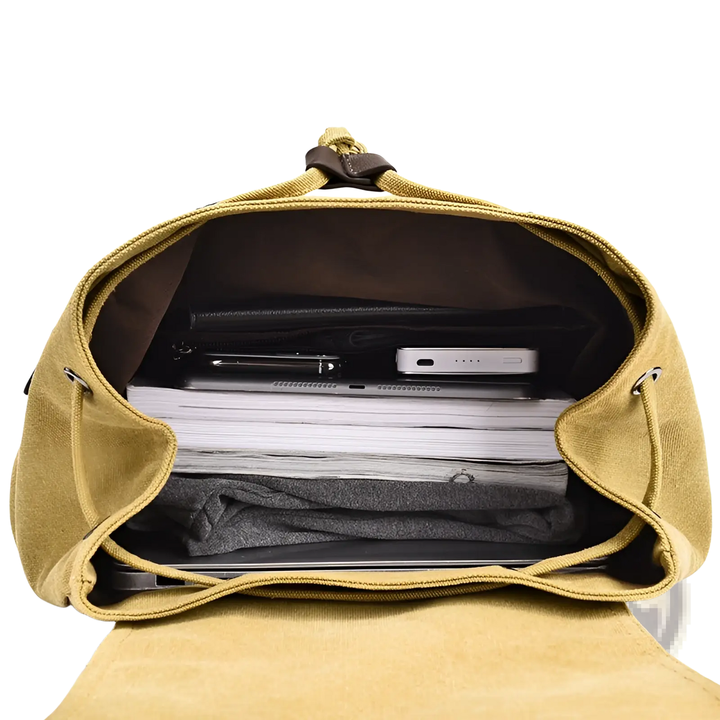 Men's Canvas Travel Backpack Large 20-35l Capacity
