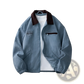Men's Casual Embroidered Corduroy Zip Jacket