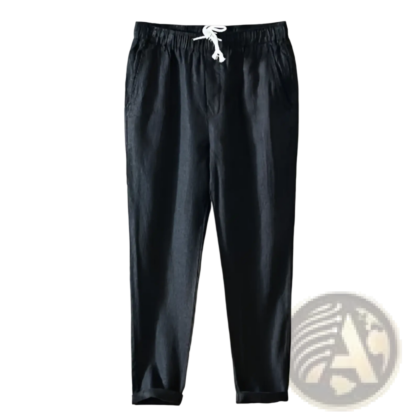 Men's Casual Plus Size Straight Fit Linen Joggers