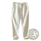 Men's Casual Plus Size Straight Fit Linen Joggers