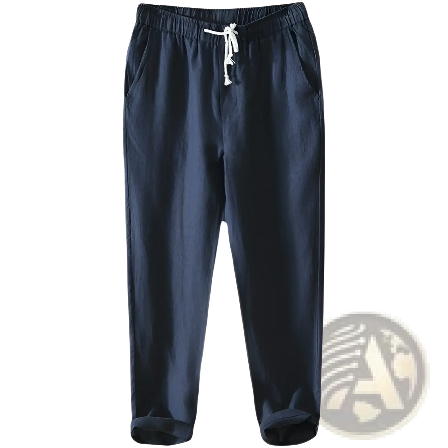 Men's Casual Plus Size Straight Fit Linen Joggers